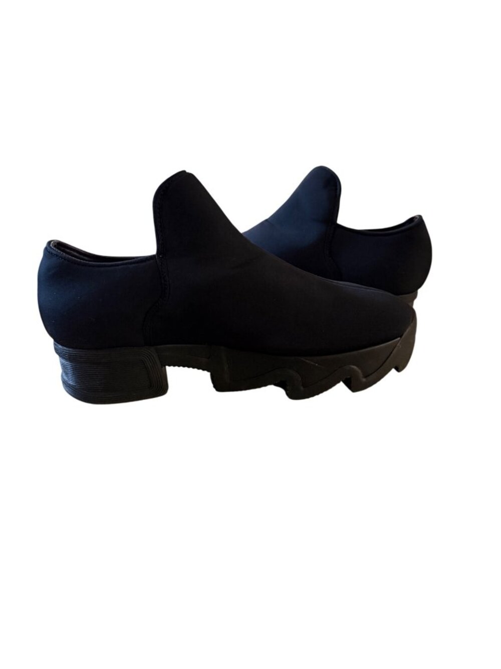 iRi New York WES Neoprene Black Slip-On Platform Shoes With Chunky Sole Size 40 - Picture 3 of 9
